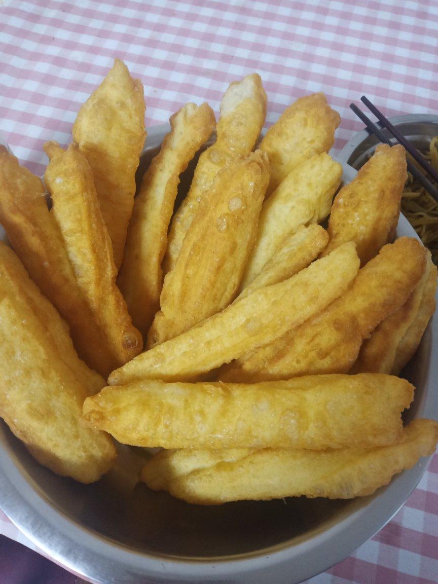 自制无泡打粉油条