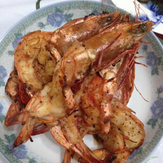 黄油煎虾