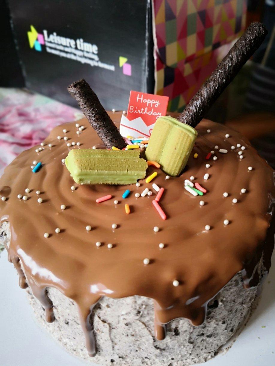 海瓜子139做的巧克力甘纳许淋面