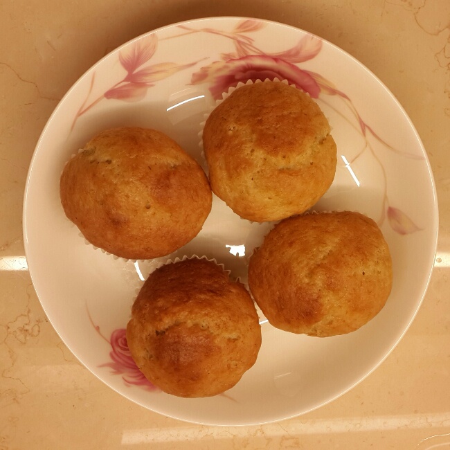 快手香蕉纸杯蛋糕