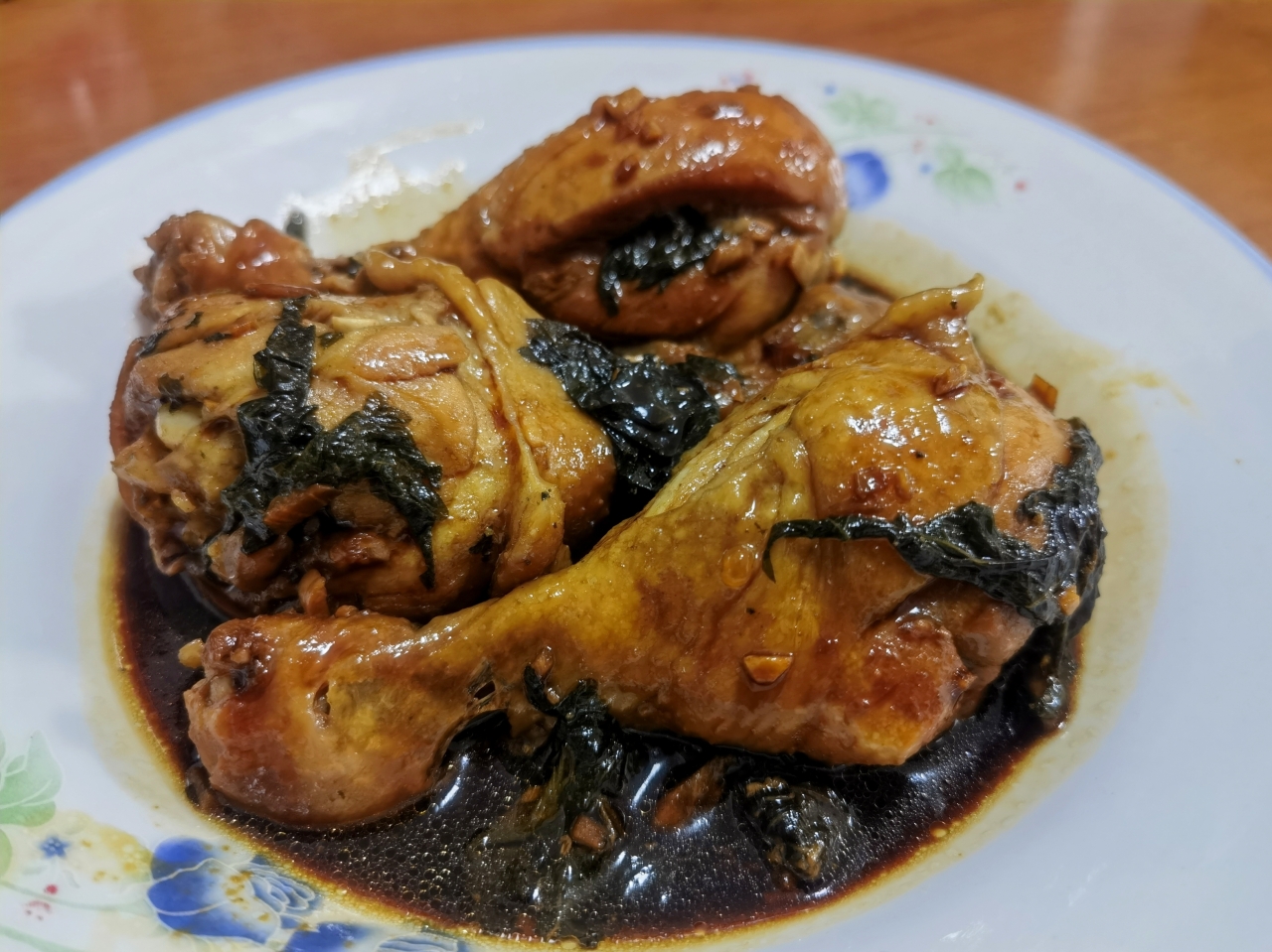 电饭煲紫苏豉油鸡腿的做法