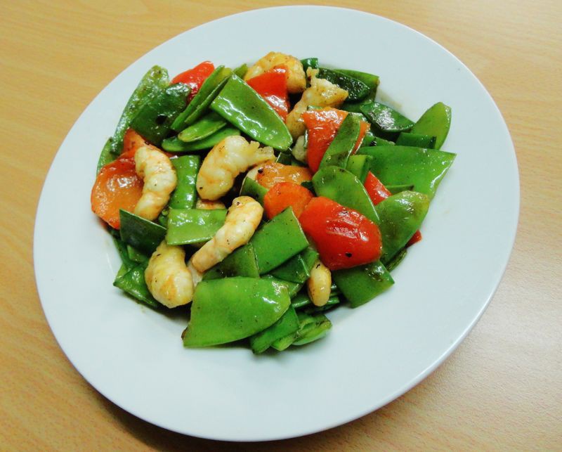 荷兰豆虾仁