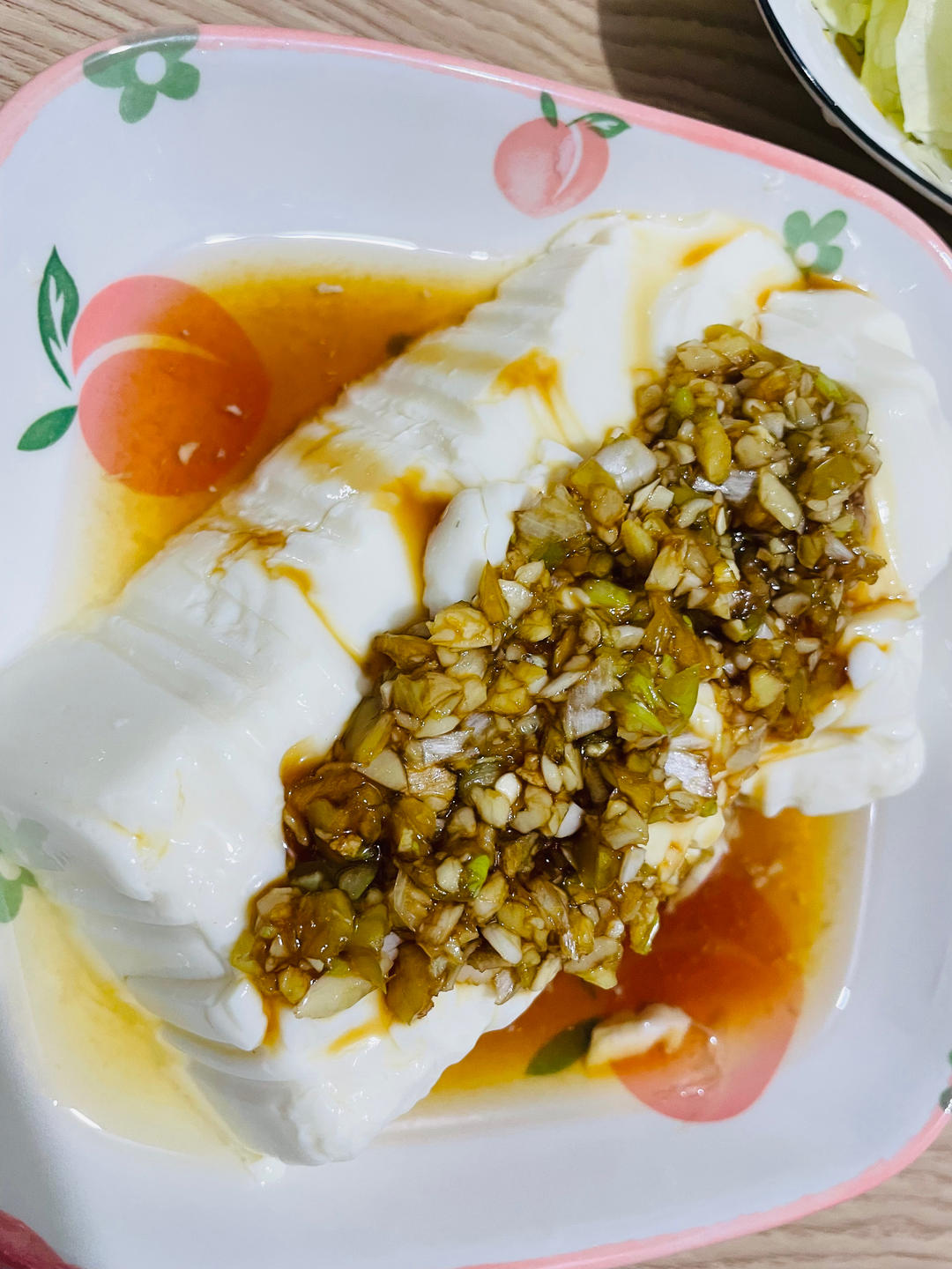 凉拌皮蛋内酯豆腐