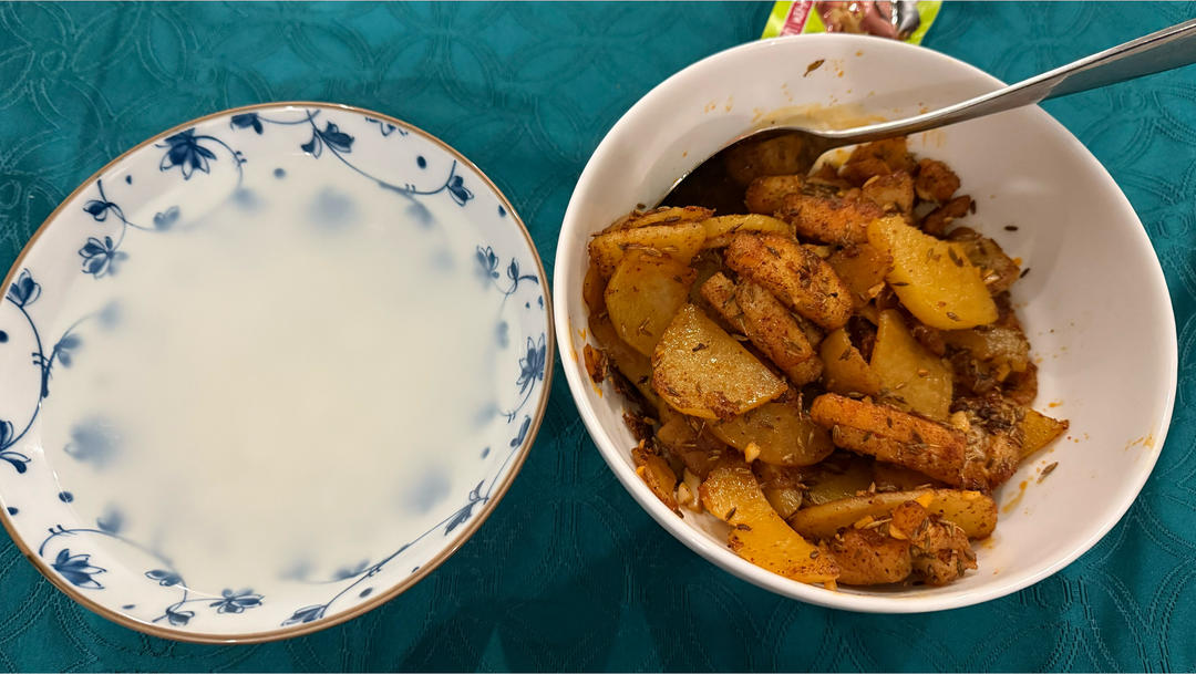孜然年糕土豆片