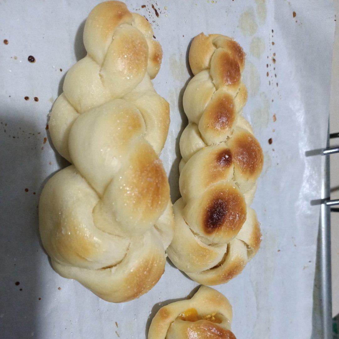 砂糖麻花面包（两股辫子）