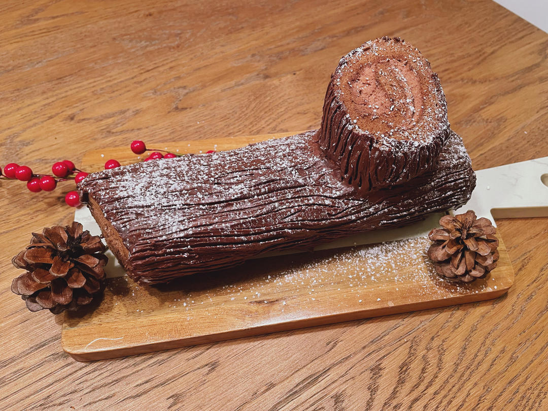 圣诞木材蛋糕 Bûche de Noël——北鼎烤箱食谱