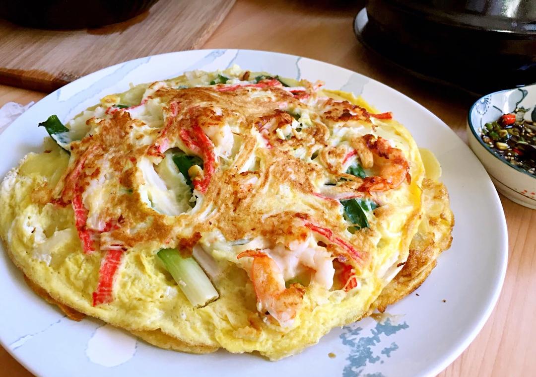 韩式海鲜葱饼