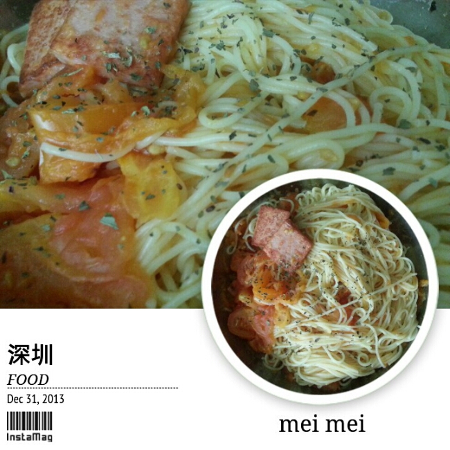 茄酱意大利面