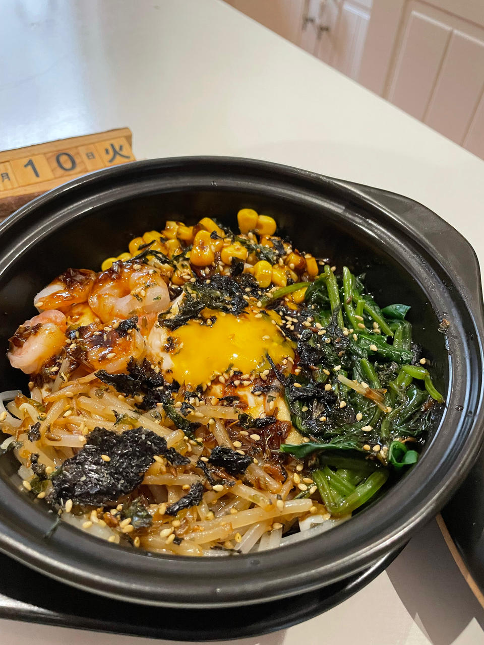 老式东北鸡蛋拌饭