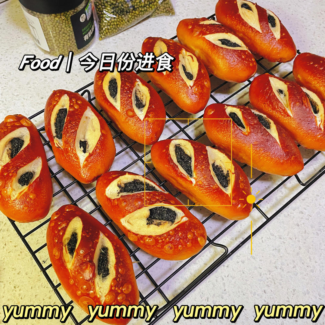 【配方分享】边过马路边“过早” 黑芝麻碱水包
