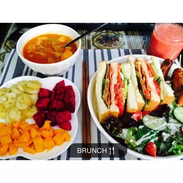 如何做超厚的沼三明治~详细tip！牛油果鸡蛋午餐肉三明治~