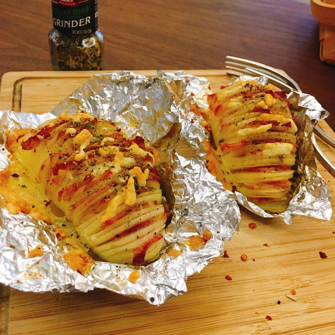 风琴土豆烤培根