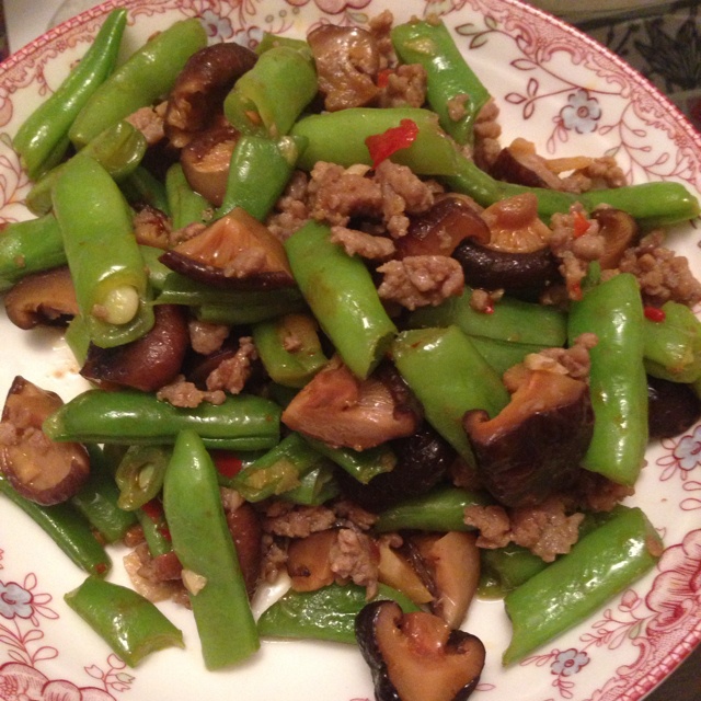 豆角炒肉