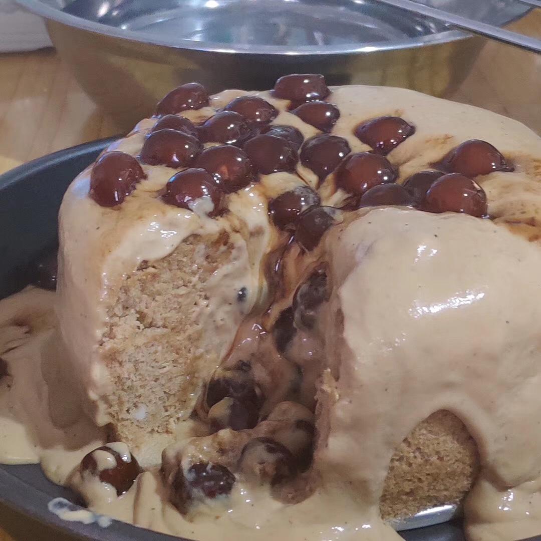 珍珠奶茶爆浆蛋糕奶茶酱