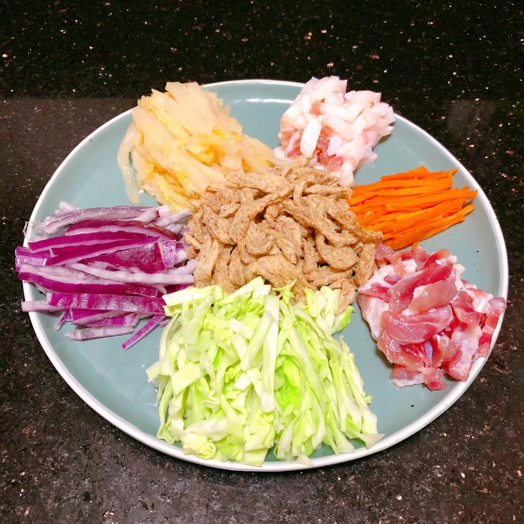 keto-生酮五色炒面的做法