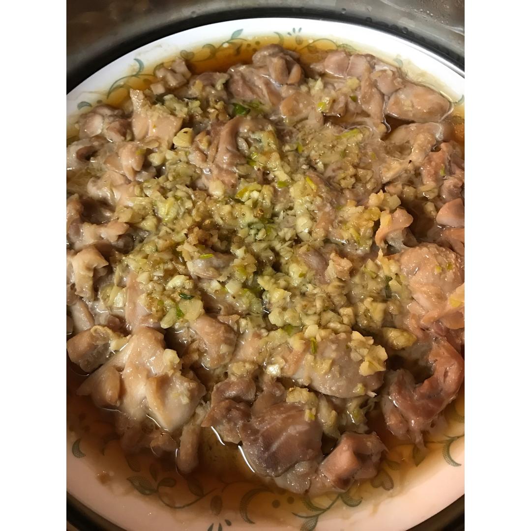 蒜蓉蒸鸡胸（鸡腿）