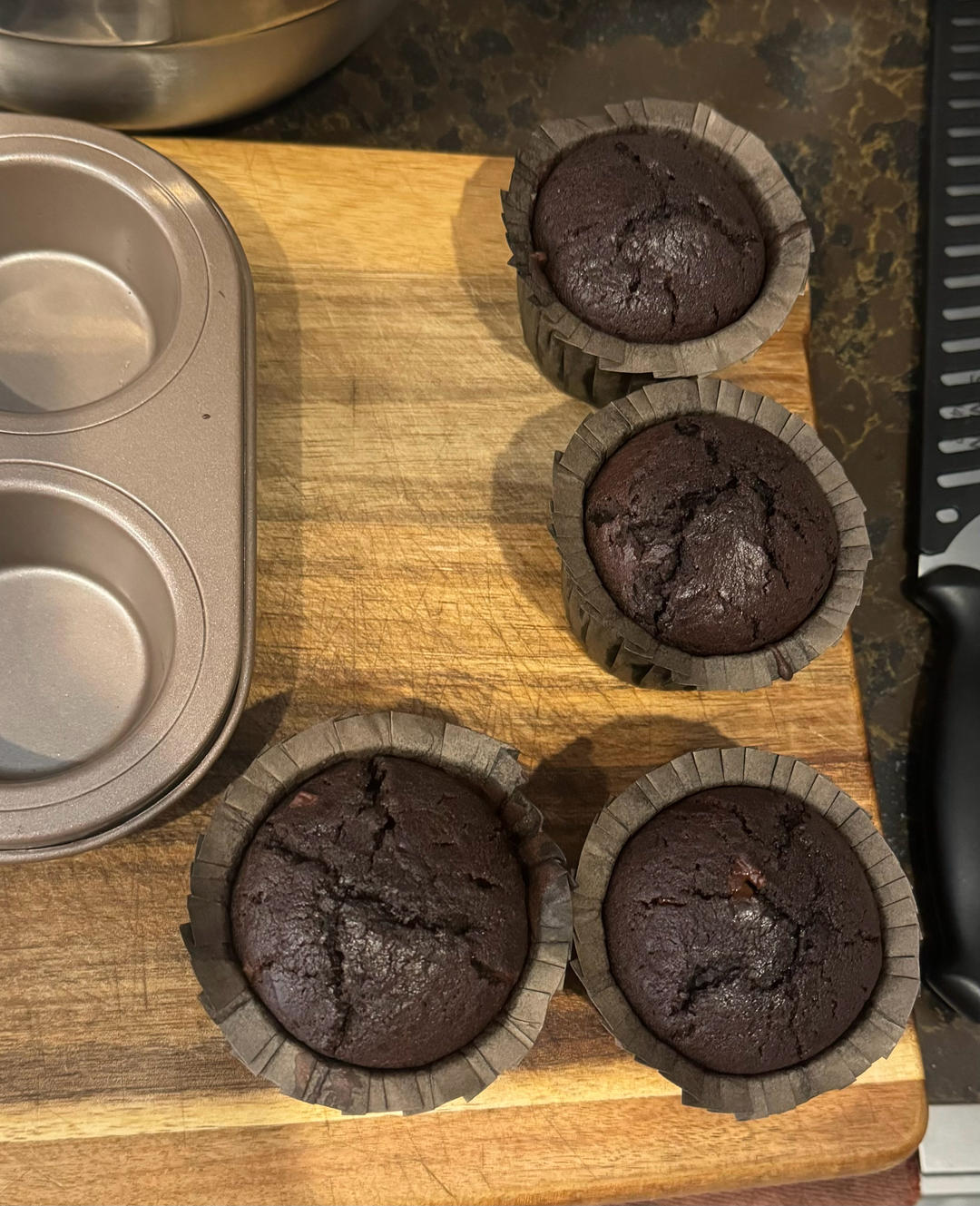 巨简单❗️超快速❗️巧克力玛芬蛋糕❗️好吃哭了