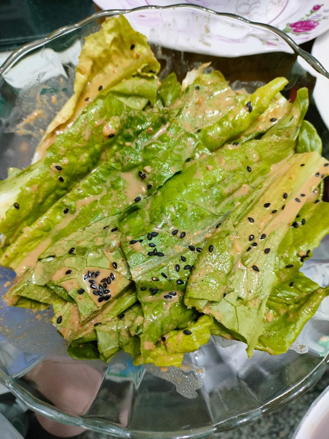 每次做都光盘的麻酱油麦菜