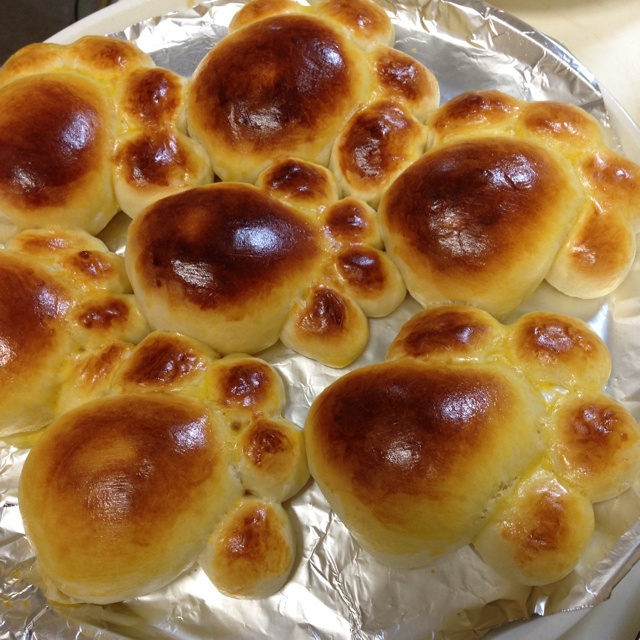 【可爱花生酱小脚丫面包】小朋友看了就喜欢