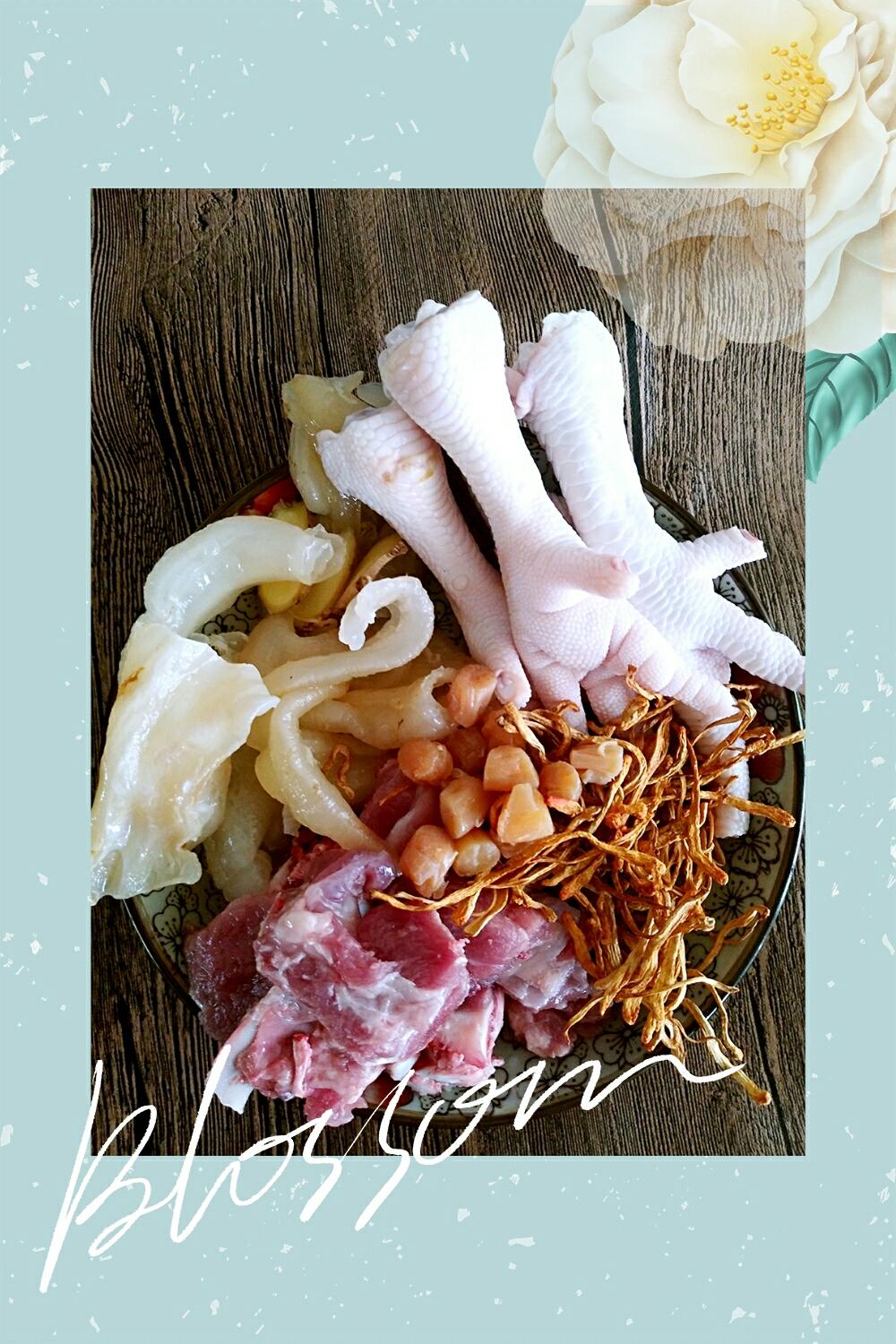 花胶瑶柱虫草花鸡脚汤的做法