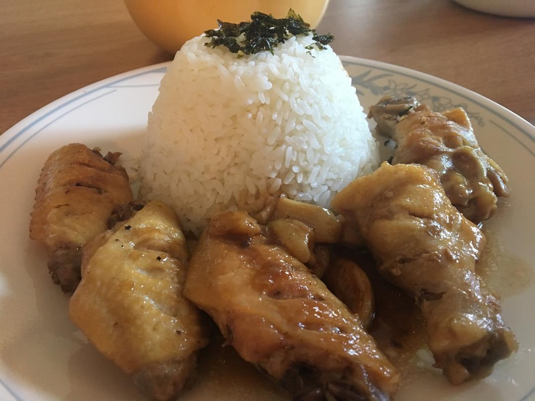 蒜香蚝油鸡翅中