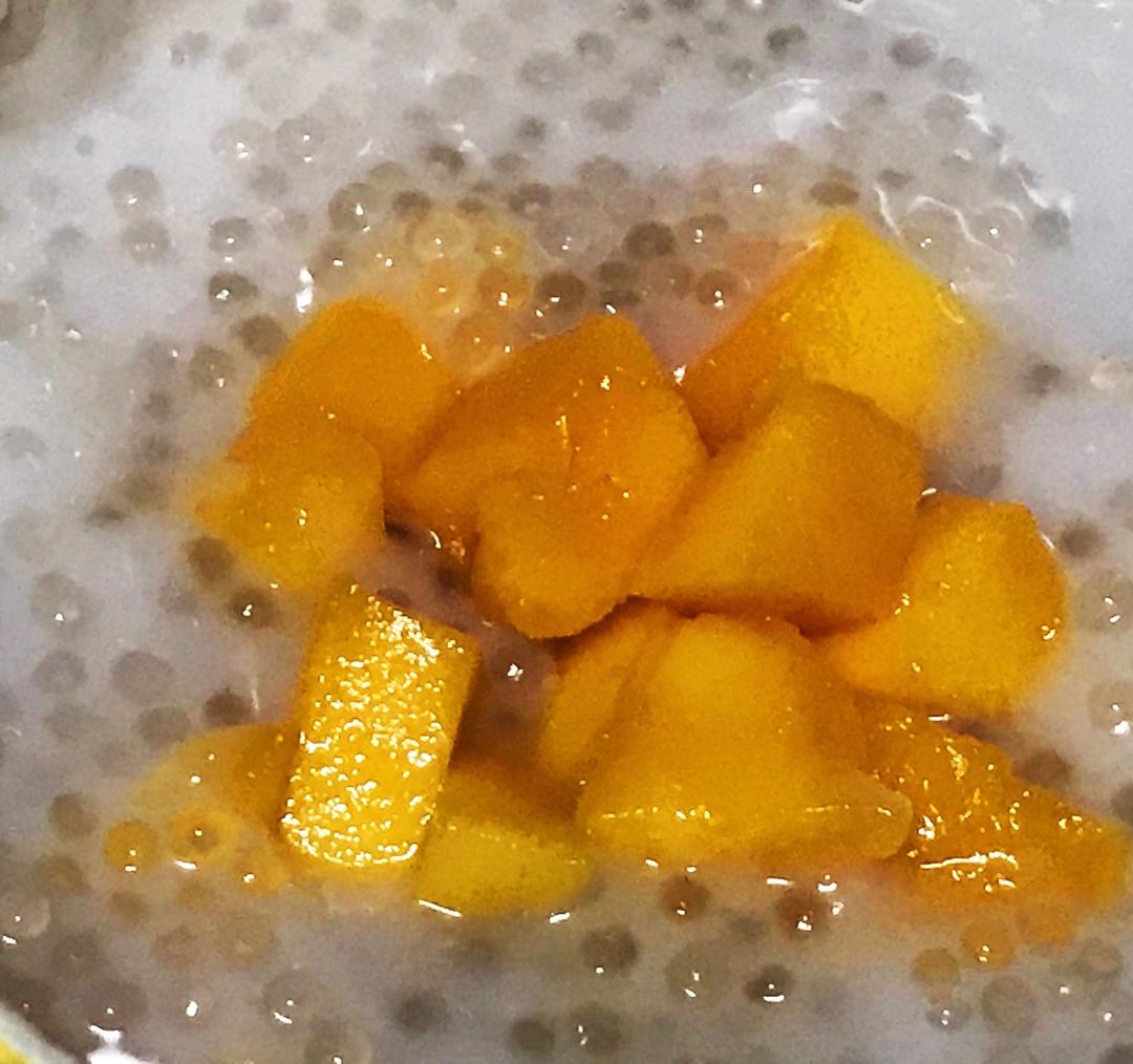 芒果椰汁西米露 | 夏日清凉解暑 无需烤箱
