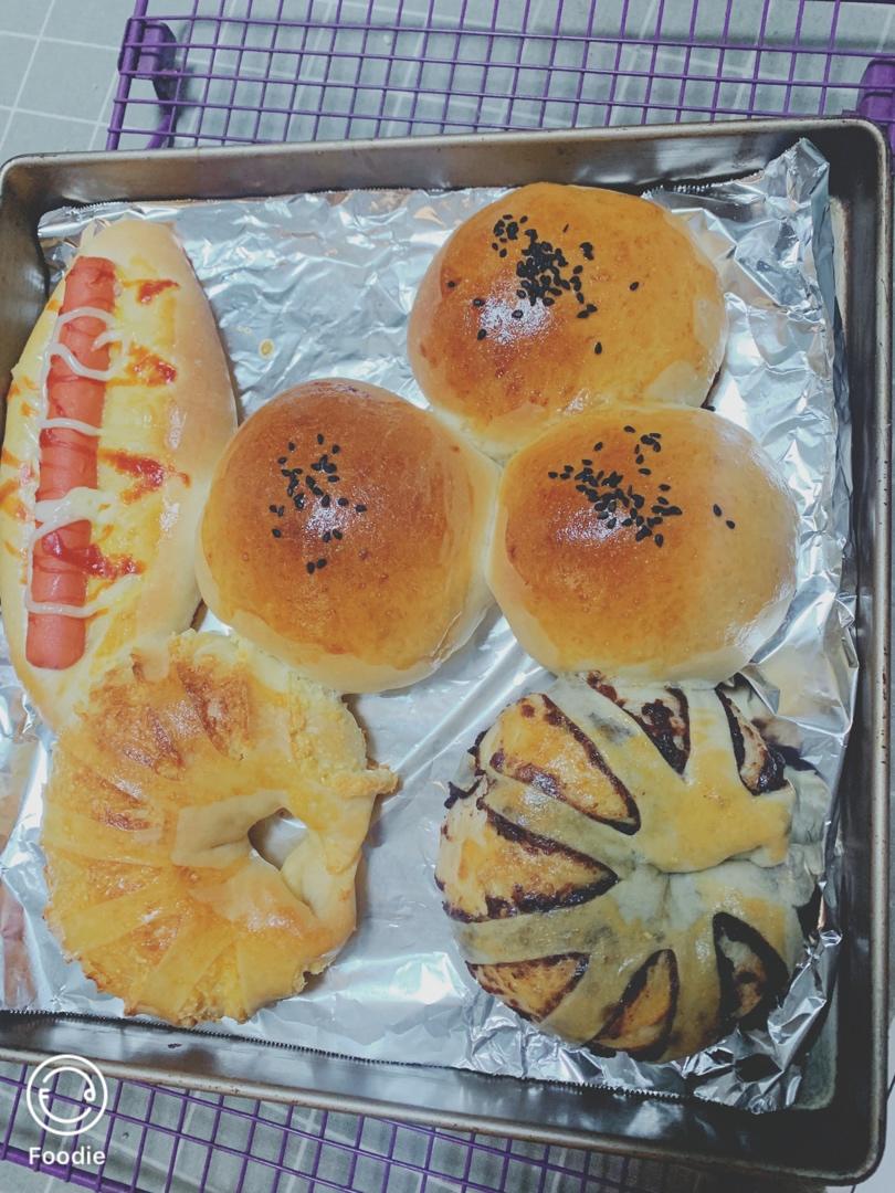 红豆沙面包卷（三能汉堡模具）