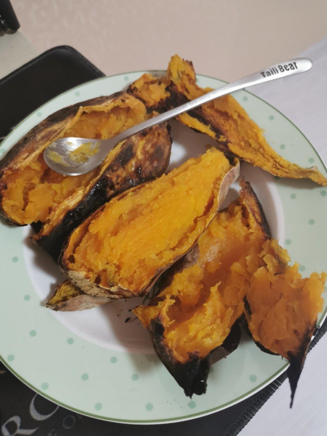 【烤箱版烤红薯】