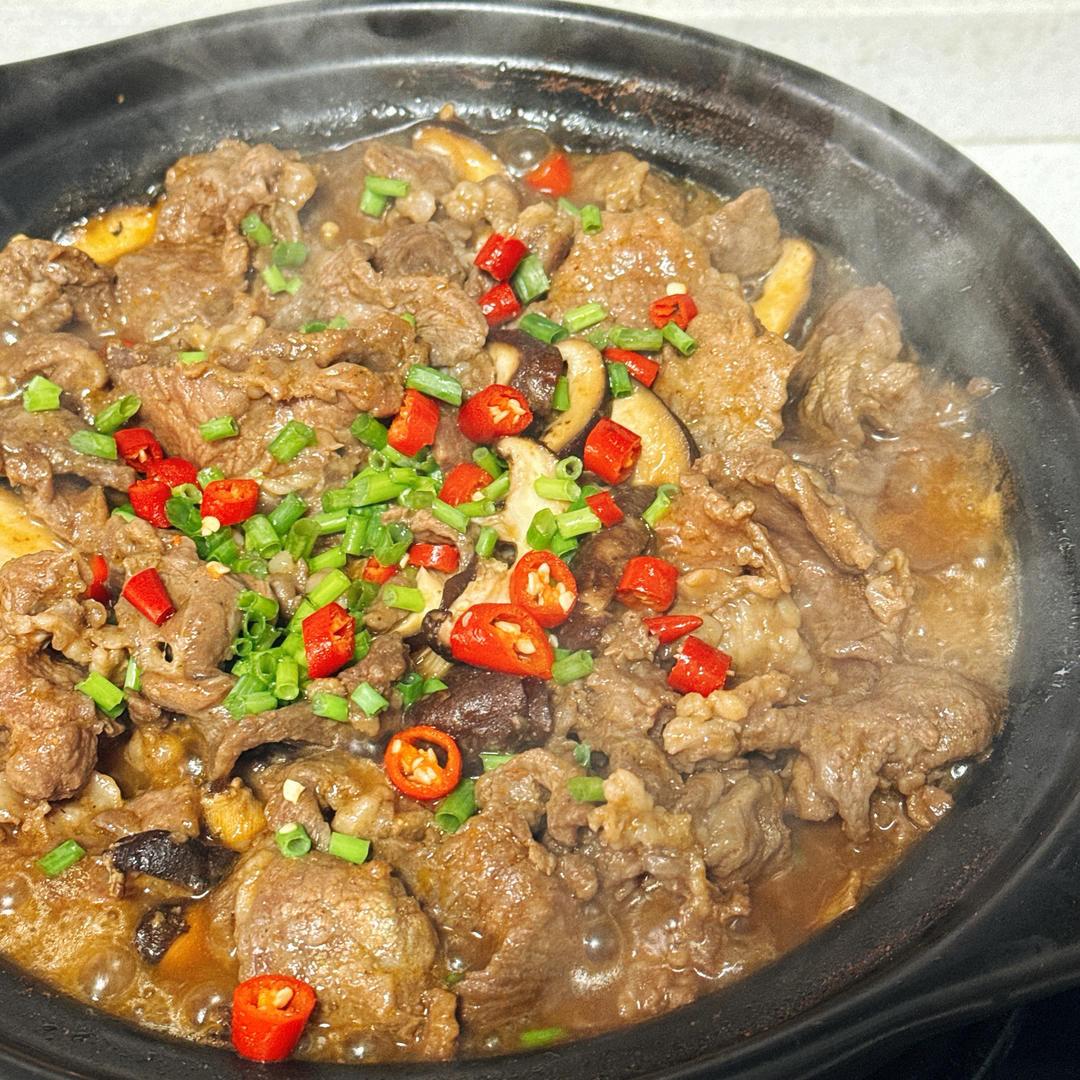 沙茶牛肉煲(潮汕味道)