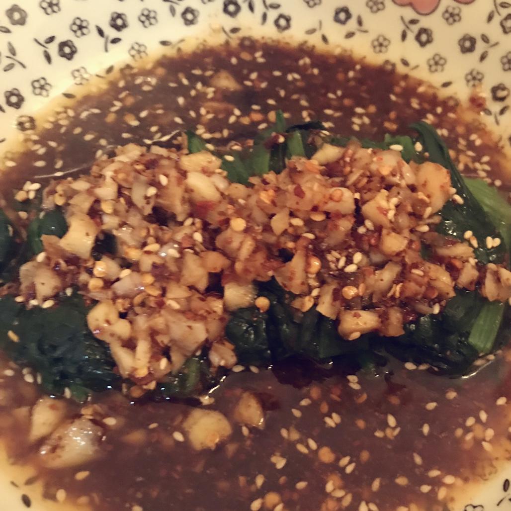 凉拌菠菜 Spinach Salad