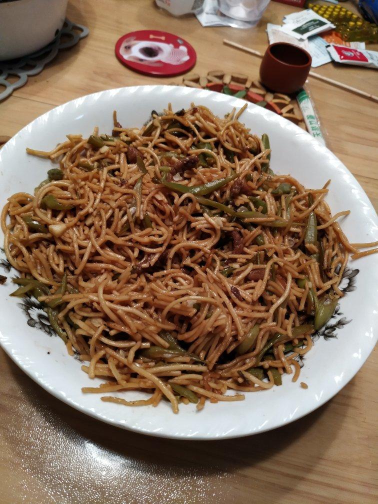 地道老北京扁豆焖面 豆角焖面 太好吃小心吃撑哦