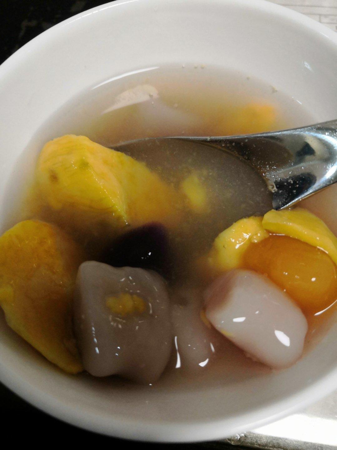 【视频】椰汁芋圆（芋头、红薯、紫薯圆）