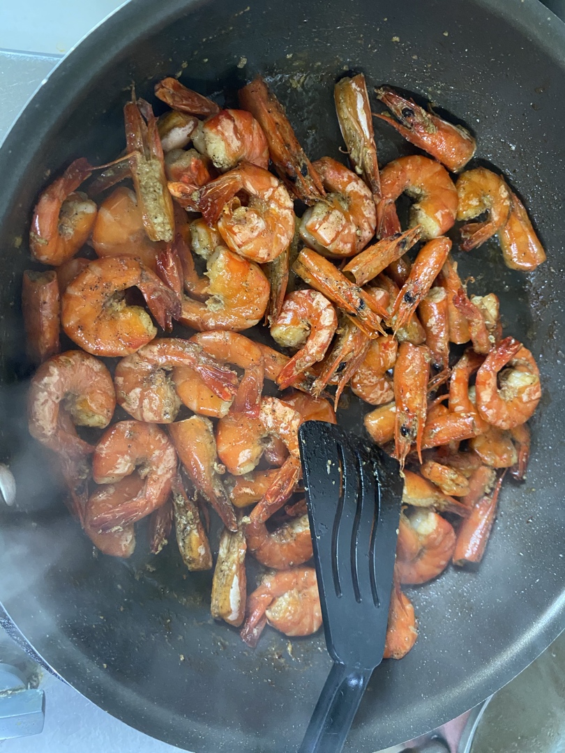 黑胡椒煎虾