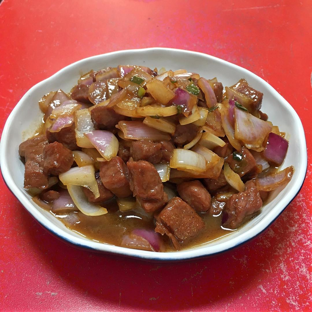 孜然杏鲍菇牛肉粒