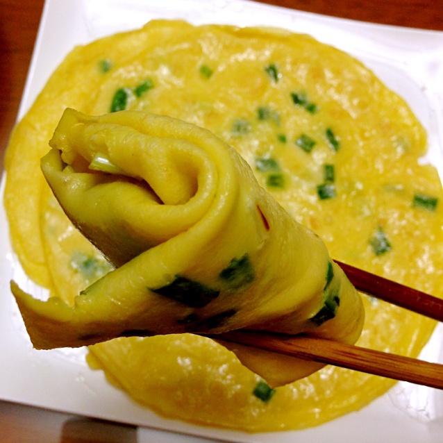 韭菜鸡蛋煎饼