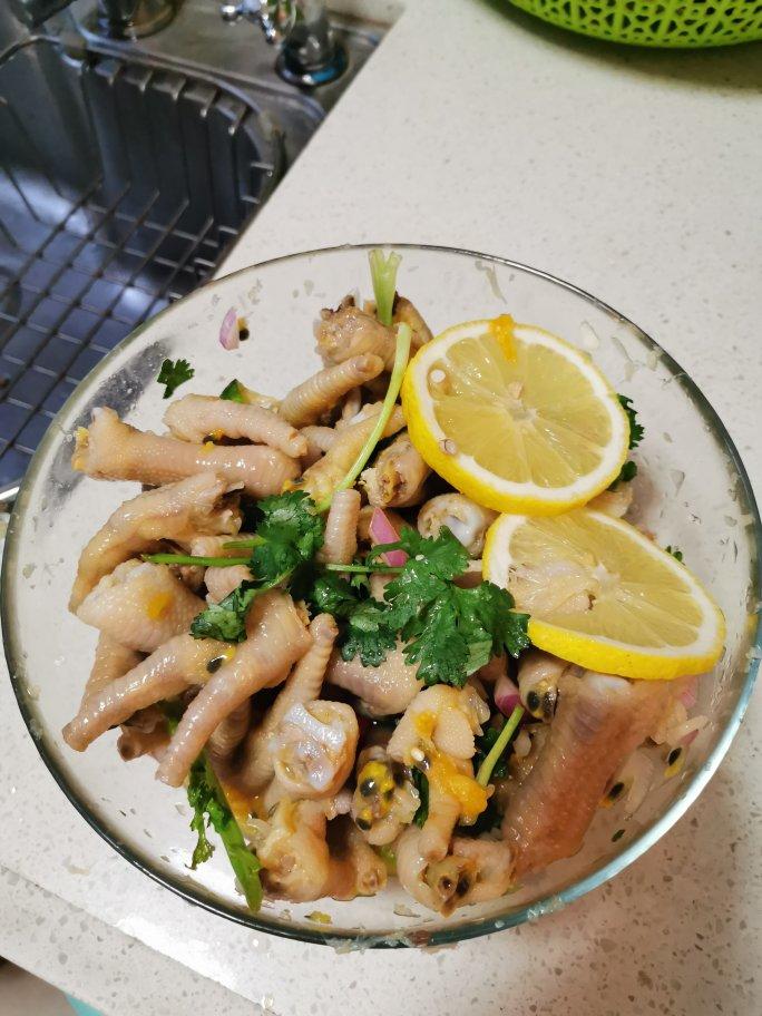 柠檬百香果鸡爪