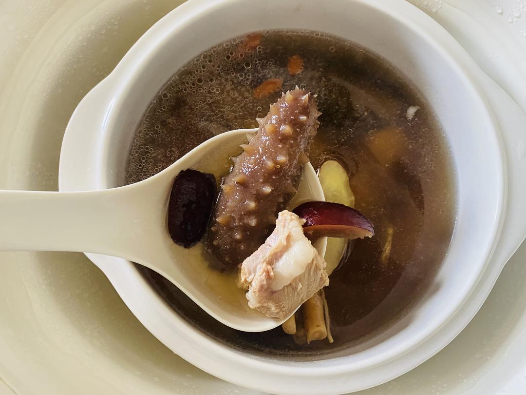 海参党参排骨汤的做法 步骤5