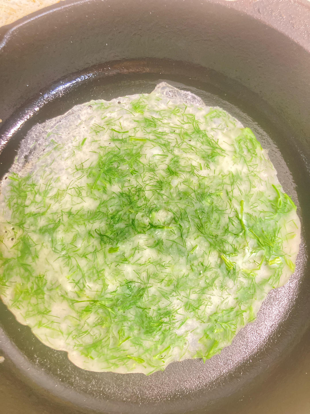 茴香煎饼