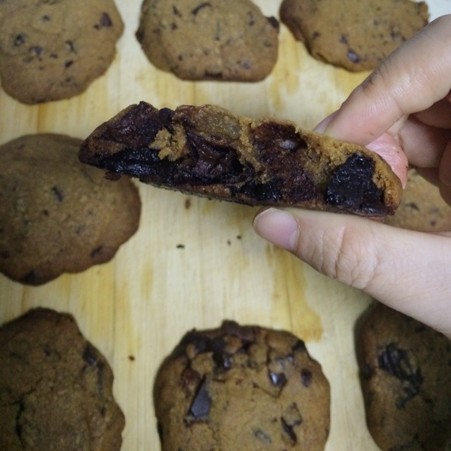 褐色黄油巧克力奇普饼干