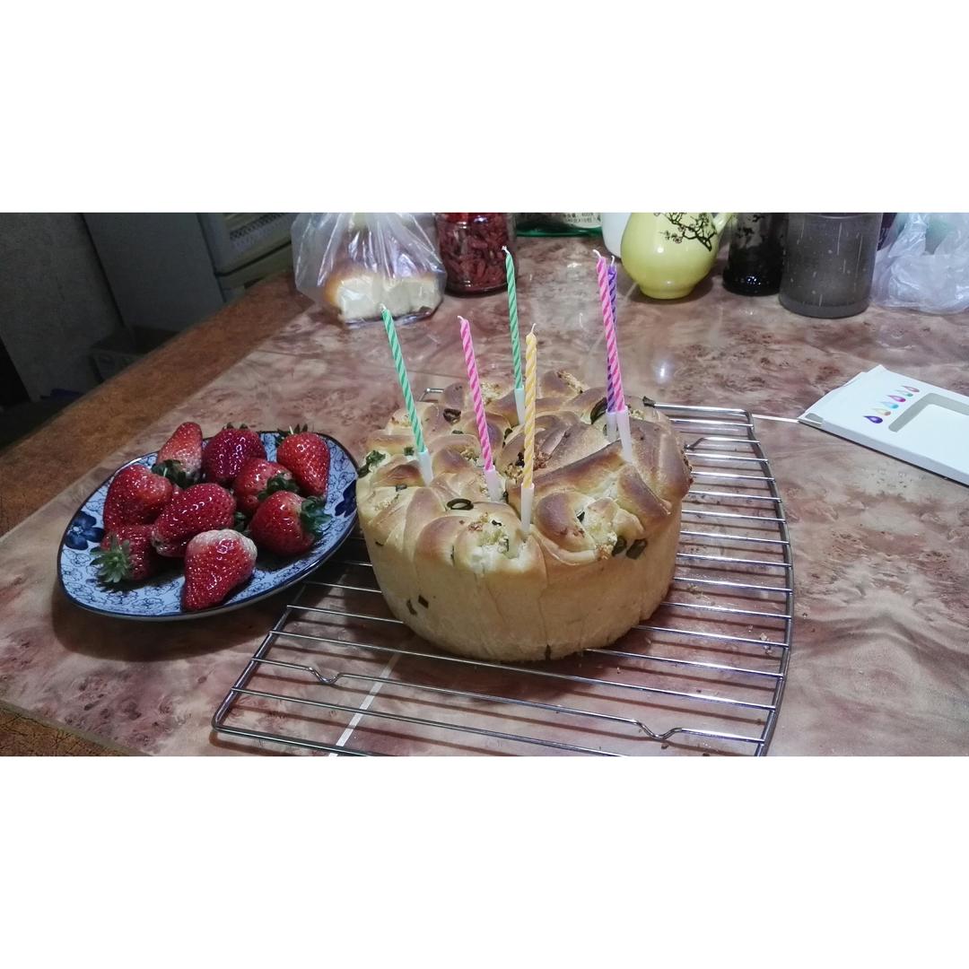 玫瑰花面包