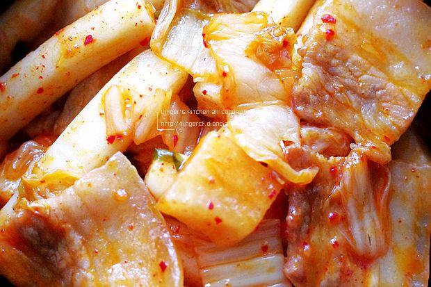 五花肉泡菜炒年糕