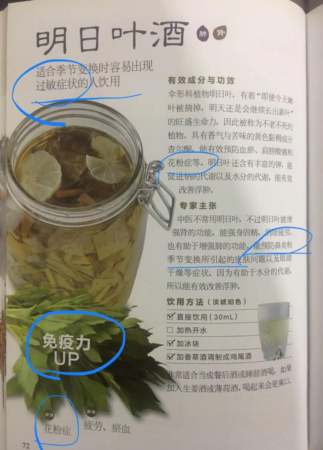 步骤图 明日叶酒 预防过敏性鼻炎 亲测非常管用 还能预防花粉症 的做法 明日叶酒 预防过敏性鼻炎 亲测非常管用 还能预防花粉症 的做法步骤 酒 下厨房