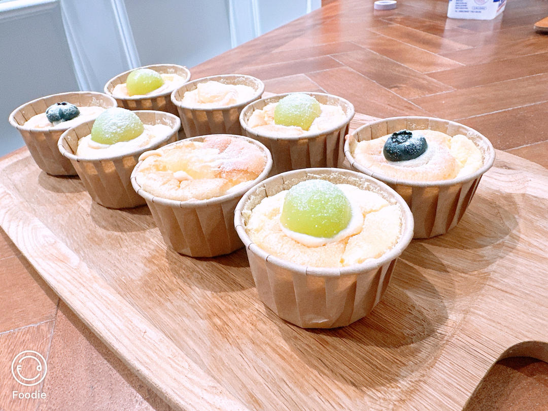 好吃到飞起的冰淇淋口感北海道戚风蛋糕杯