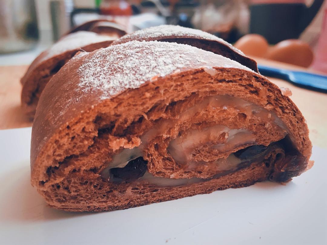 麻薯核桃夹心软欧包