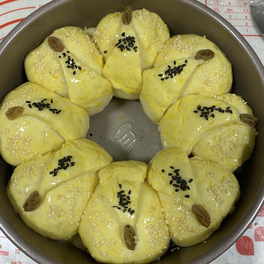 皇冠花朵面包（面包机版和面）