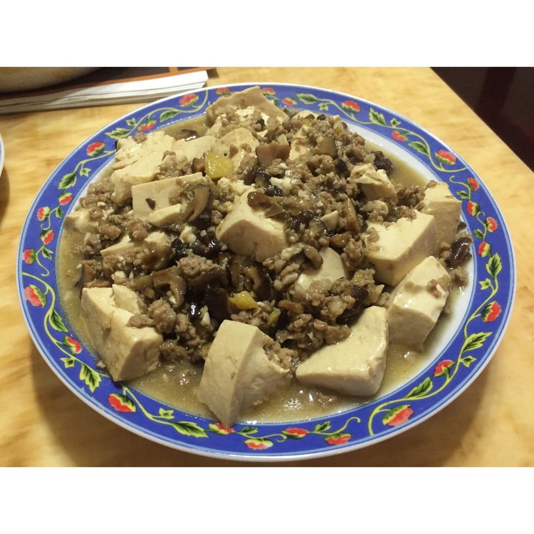 超级下饭的香菇肉沫豆腐