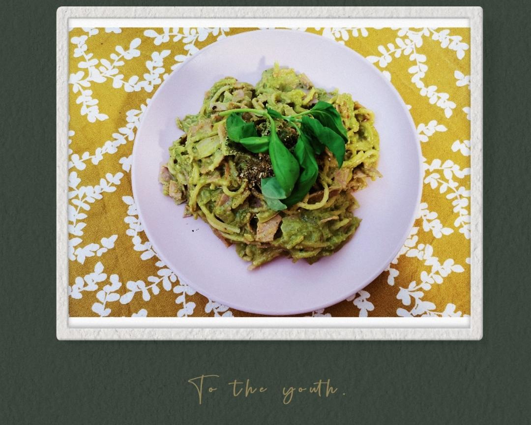 意大利🇮🇹外教传授的超简单超好吃的青酱意面🍝的做法