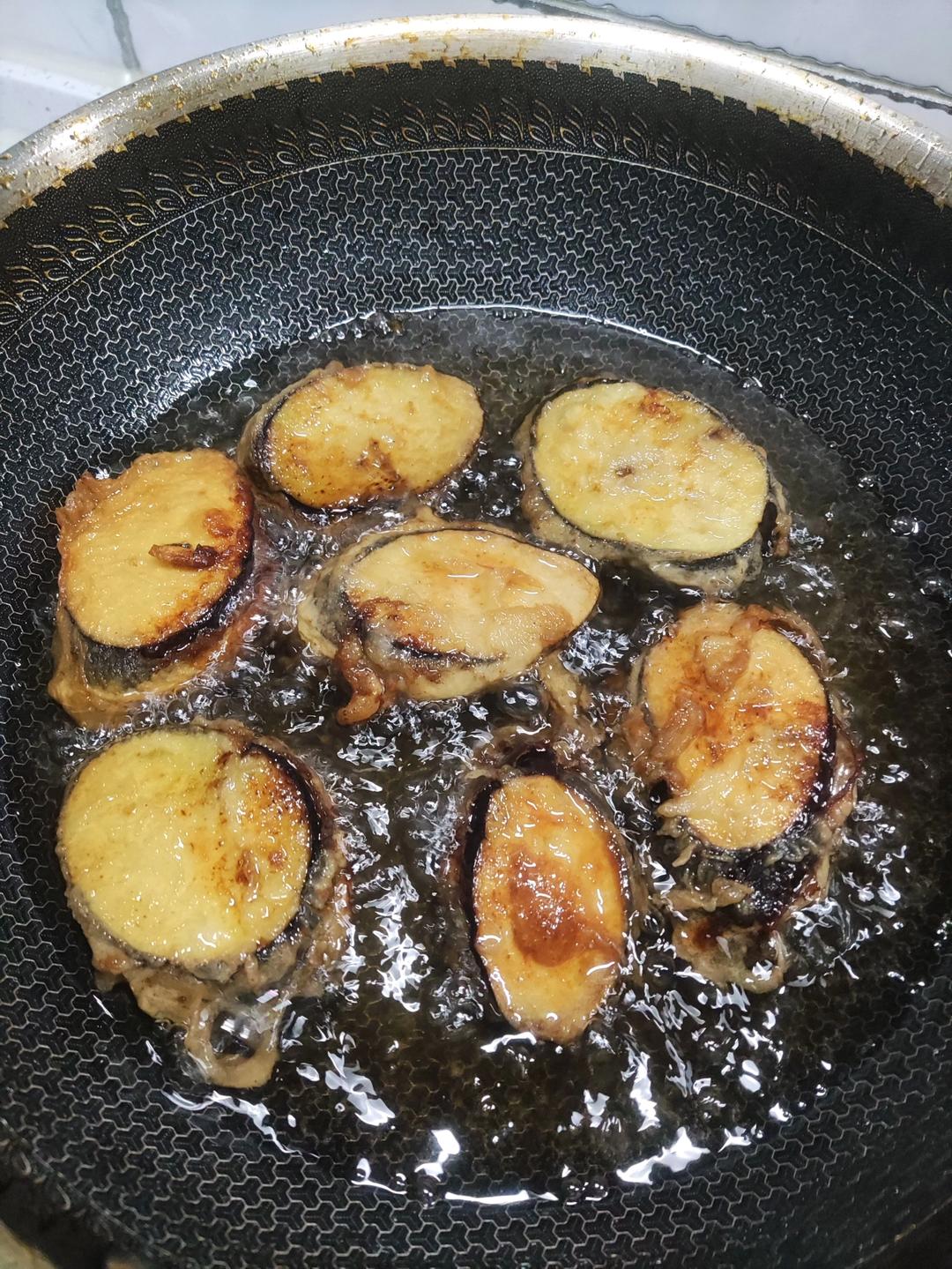家常主食 炸茄盒 肉馅儿茄子