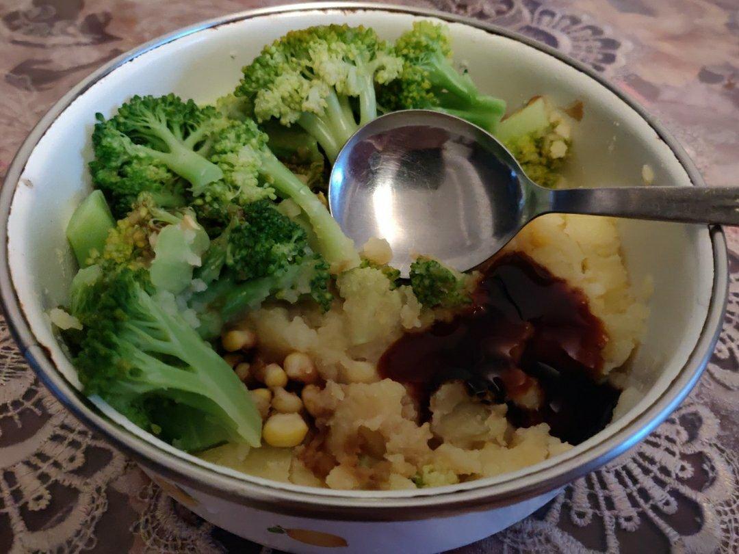 土豆泥佐西兰花（低脂 无沙拉版）