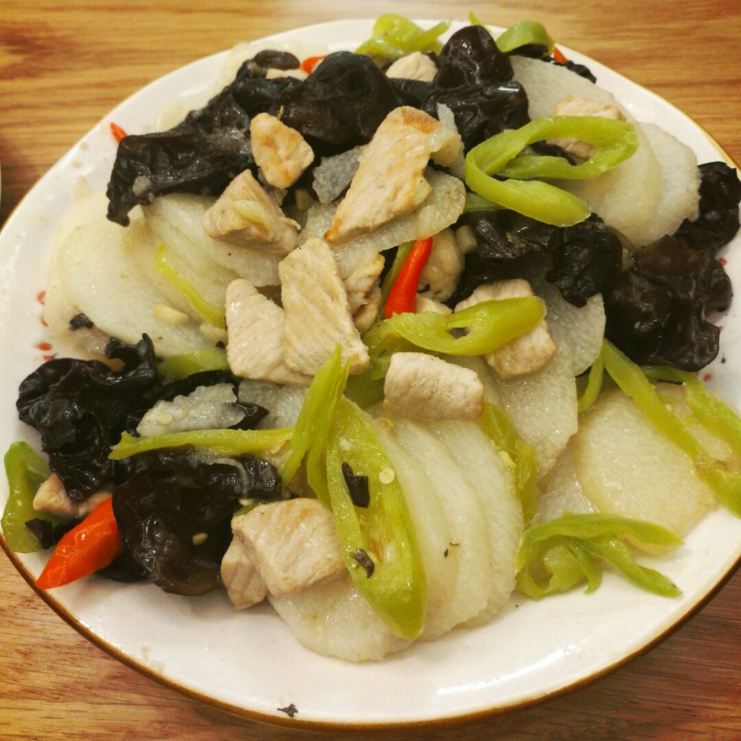 清炒山药木耳